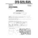 Sony CFD-S22L, CFD-S32L (serv.man2) Service Manual