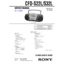 Sony CFD-S22L, CFD-S32L Service Manual