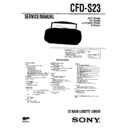 Sony CFD-S23 (serv.man2) Service Manual