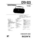 Sony CFD-S23 Service Manual