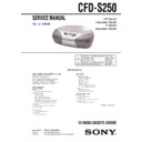 Sony CFD-S250 Service Manual