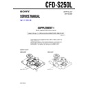 Sony CFD-S250L (serv.man2) Service Manual