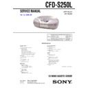 Sony CFD-S250L Service Manual