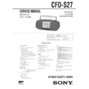 Sony CFD-S27 (serv.man2) Service Manual