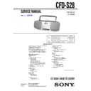 Sony CFD-S28 Service Manual