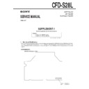 Sony CFD-S28L (serv.man2) Service Manual