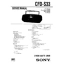 Sony CFD-S33, CFD-S34, CFD-S37 (serv.man2) Service Manual