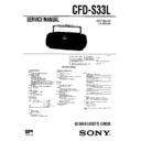 Sony CFD-S33L, CFD-S37L Service Manual