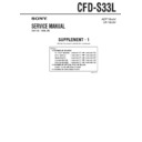 Sony CFD-S33L Service Manual