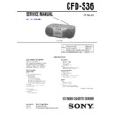 Sony CFD-S36 Service Manual