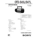 Sony CFD-S45L, CFD-S47L Service Manual