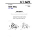 Sony CFD-S550 (serv.man2) Service Manual