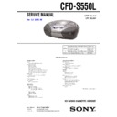 Sony CFD-S550L Service Manual