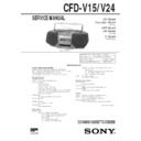 Sony CFD-V15, CFD-V24 Service Manual