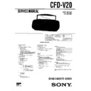 Sony CFD-V20 Service Manual