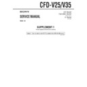 Sony CFD-V25, CFD-V35 (serv.man2) Service Manual