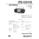 Sony CFD-V25, CFD-V35 Service Manual