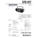 Sony CFD-V27 Service Manual