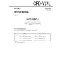 Sony CFD-V27L Service Manual