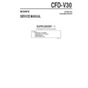 Sony CFD-V30 (serv.man4) Service Manual