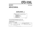 Sony CFD-V30L (serv.man3) Service Manual