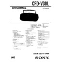 Sony CFD-V30L Service Manual