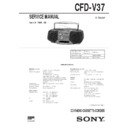 Sony CFD-V37 Service Manual