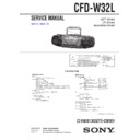 Sony CFD-W32L Service Manual
