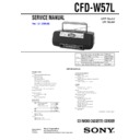 Sony CFD-W57L Service Manual