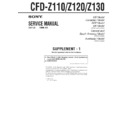 Sony CFD-Z110, CFD-Z120, CFD-Z130 (serv.man2) Service Manual