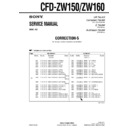 Sony CFD-ZW150, CFD-ZW160 (serv.man6) Service Manual