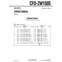 Sony CFD-ZW150S (serv.man4) Service Manual