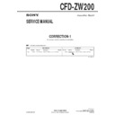 Sony CFD-ZW200 (serv.man2) Service Manual