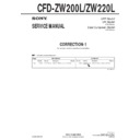 Sony CFD-ZW200L, CFD-ZW220L (serv.man2) Service Manual