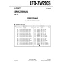 Sony CFD-ZW200S (serv.man3) Service Manual