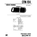 Sony CFM-104 Service Manual