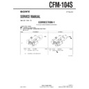 Sony CFM-104S Service Manual