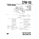 Sony CFM-155 (serv.man2) Service Manual