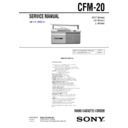 Sony CFM-20 (serv.man2) Service Manual