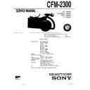 Sony CFM-2300 Service Manual