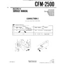 Sony CFM-2500 (serv.man2) Service Manual