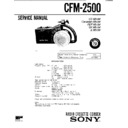 Sony CFM-2500 Service Manual