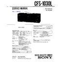 Sony CFS-1030L (serv.man2) Service Manual