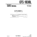 Sony CFS-1030L (serv.man3) Service Manual