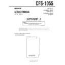 Sony CFS-1055 (serv.man3) Service Manual