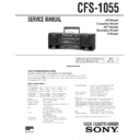 Sony CFS-1055 Service Manual
