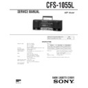 Sony CFS-1055L Service Manual
