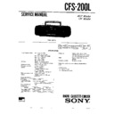 Sony CFS-200L (serv.man2) Service Manual