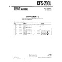 Sony CFS-200L (serv.man3) Service Manual