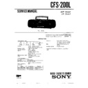 Sony CFS-200L Service Manual
